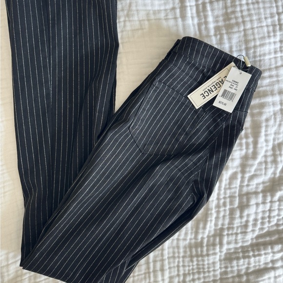 L’Agence NWT black and silver glitter pants Sz 27 - Picture 6 of 6